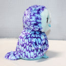 Ty Beanie Boos - Oscar the Blue and Purple Owl, Medium (9"), Glitter Eyes