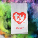 Ty Beanie Boos - Owen the Rainbow Colored Owl, Medium (9"), Glitter Eyes