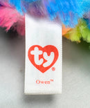Ty Beanie Boos - Owen the Owl, Glitter Eyes