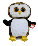 Ty Beanie Boos - Owliver the Brown Owl, Large (16"), Glitter Eyes