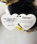 Ty Beanie Boos - Owliver the Brown Owl, Medium (9"), Glitter Eyes