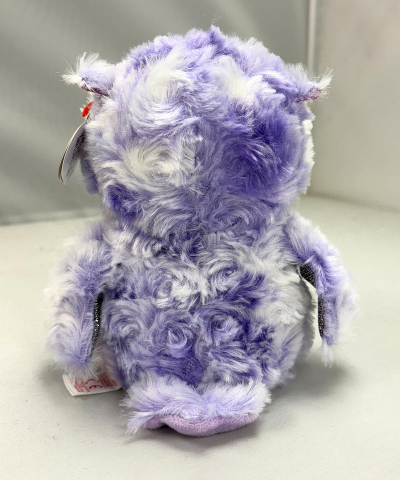 Ty Beanie Boos - Owlivia the Purple Owl, Glitter Eyes