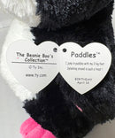 Ty Beanie Boos - Paddles the Penguin, (9"), Solid Eyes