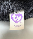 Ty Beanie Boos - Paddles the Penguin, (9"), Solid Eyes