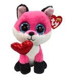 Ty Beanie Boos - Parfait the Valentine's Day Fox, Glitter Eyes
