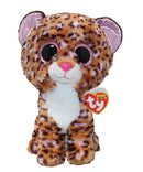 Ty Beanie Boos - Patches the Leopard, Medium (9"), Glitter Eyes