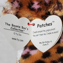 Ty Beanie Boos - Patches the Leopard, Medium (9"), Glitter Eyes