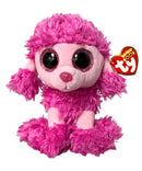 Ty Beanie Boos - Patsey the Pink Poodle, (7"), Glitter Eyes