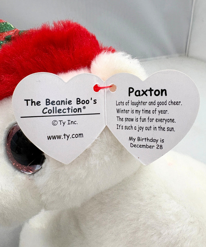 Ty Beanie Boos - Paxton the Polar Bear, Glitter Eyes, Christmas