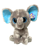 Ty Beanie Boos - Peanut the Gray Elephant, (9"), Solid Eyes