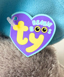 Ty Beanie Boos - Peanut the Gray Elephant, (9"), Solid Eyes