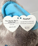 Ty Beanie Boos - Peanut the Gray Elephant, (9"), Solid Eyes