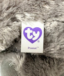Ty Beanie Boos - Peanut the Gray Elephant, (9"), Solid Eyes