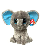 Ty Beanie Boos - Peanut the Gray Elephant, Medium (9"), Glitter Eyes