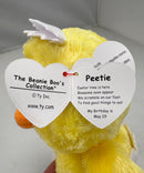 Ty Beanie Boos - Peetie the Chick, Glitter Eyes