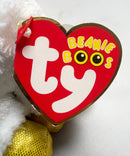 Ty Beanie Boos - Pegasus the White Unicorn, (7"), Glitter Eyes, UK Exclusive