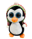 Ty Beanie Boos - Penelope the Penguin, Medium (10"), Glitter Eyes