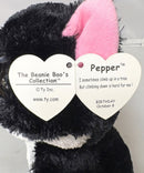Ty Beanie Boos - Pepper the Black Cat, Medium (9"), Glitter Eyes