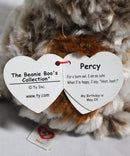 Ty Beanie Boos- Percy the Barn Owl, Glitter Eyes