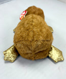 Ty Beanie Boos - Perry the Platypus, Glitter Eyes, Light Brown Version
