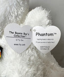 Ty Beanie Boos - Phantom the Halloween Ghost, Medium (10"), Solid Eyes