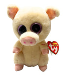 Ty Beanie Boos - Piggley the Pig (Cream 2016), (7"), Glitter Eyes