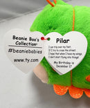Ty Beanie Boos - Pilar the Green Caterpillar, Glitter Eyes