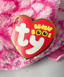 Ty Beanie Boos - Pinky the Pink Owl, Medium (8"), Glitter Eyes