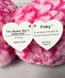 Ty Beanie Boos - Pinky the Pink Owl, Medium (8"), Glitter Eyes