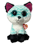 Ty Beanie Boos - Piper the Teal Fox, Medium (10"), Glitter Eyes, Claire's Exclusive
