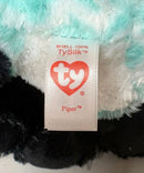 Ty Beanie Boos - Piper the Teal Fox, Medium (10"), Glitter Eyes, Claire's Exclusive