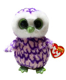 Ty Beanie Boos - Pipper the Pink Owl, (6"), Glitter Eyes, Claire's Exclusive