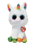 Ty Beanie Boos - Pixy the White Unicorn, Medium (10"), Glitter Eyes