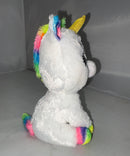 Ty Beanie Boos - Pixy the Unicorn (Gold Horn), Regular (7"), Solid Eyes