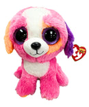 Ty Beanie Boos - Precious the Dog, Medium, Glitter Eyes, Medium size