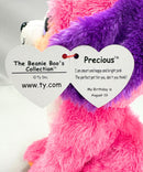 Ty Beanie Boos - Precious the Dog, Medium, Glitter Eyes, Medium size