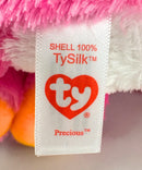 Ty Beanie Boos - Precious the Dog, Medium, Glitter Eyes, Medium size