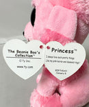 Ty Beanie Boos - Princess the Pink Poodle, (6"), Glitter Eyes
