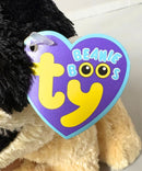 Ty Beanie Boos - Pugsly the Pug, (8"), Solid Eyes
