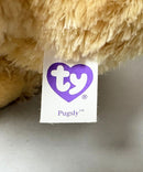 Ty Beanie Boos - Pugsly the Pug, (8"), Solid Eyes