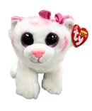 Ty Beanie Boos - Purrcilla the White tiger, Glitter Eyes, Valentine's day