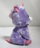 Ty Beanie Boos- Rainbow the Purple Unicorn, Glitter Eyes