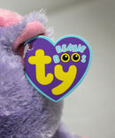 Ty Beanie Boos- Rainbow the Purple Unicorn, Glitter Eyes
