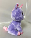 Ty Beanie Boos - Rainbow the Purple Unicorn, Medium (10"), Solid Eyes