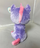 Ty Beanie Boos - Rainbow the Purple Unicorn, Medium (10"), Solid Eyes