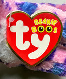 Ty Beanie Boos - Reagan the Pink Leopard, (6"), Glitter Eyes, Claire's Exclusive