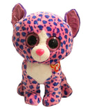 Ty Beanie Boos - Reagan the Pink Leopard, Large (16"), Glitter Eyes, Claire's Exclusive