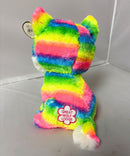 Ty Beanie Boos - River the Rainbow Wolf, Medium (10"), Glitter Eyes, Great Wolf Lodge