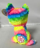 Ty Beanie Boos - River the Rainbow Wolf, (7"), Glitter Eyes, Great Wolf Lodge