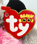 Ty Beanie Boos - Rocco the Raccoon, Medium, Glitter Eyes, Medium size